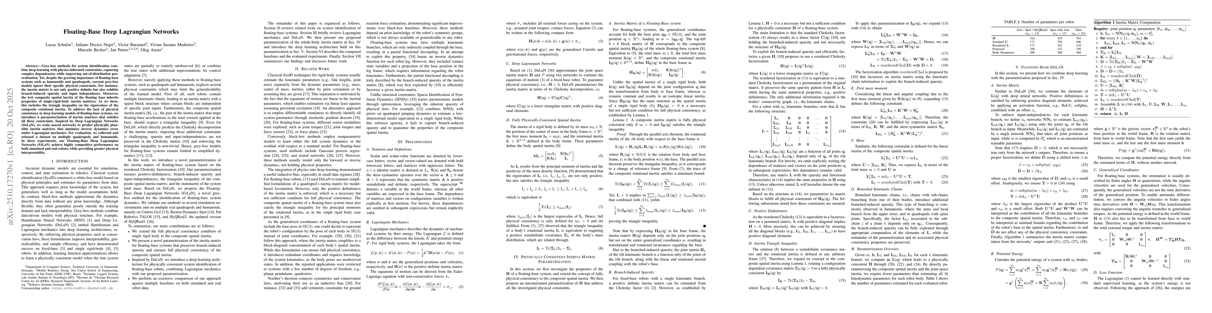 Thumbnail for Floating-Base Deep Lagrangian Networks