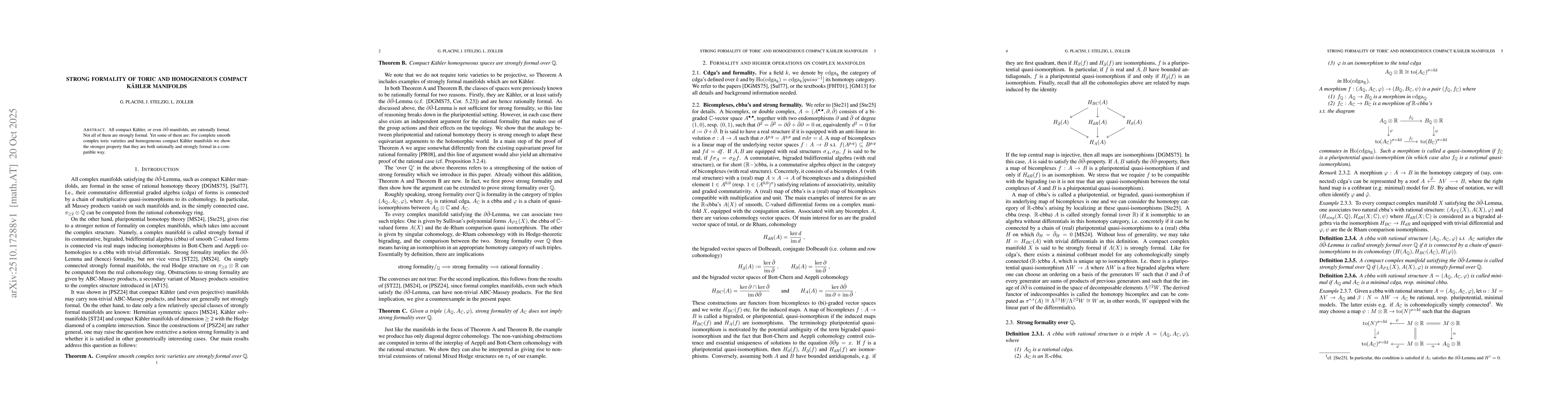 Thumbnail for Strong formality of toric and homogeneous compact Kähler manifolds