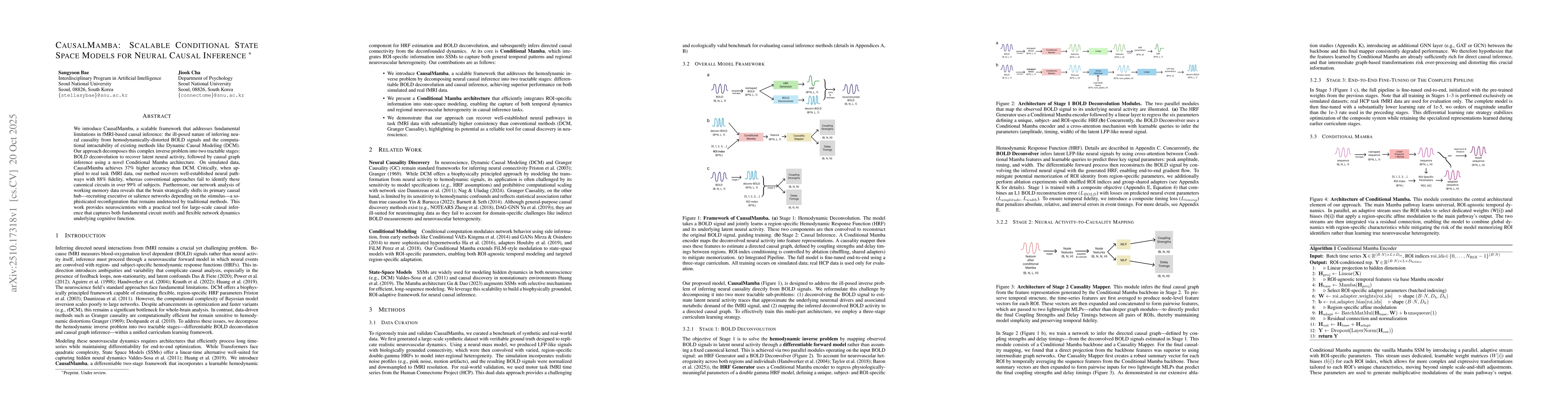 Thumbnail for CausalMamba: Scalable Conditional State Space Models for Neural Causal
  Inference