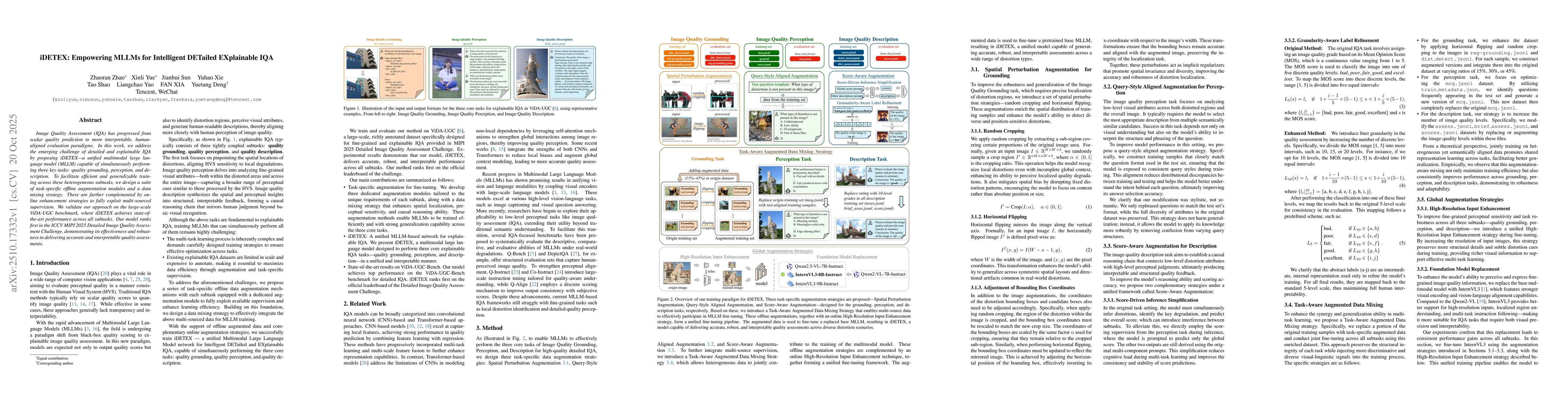 Thumbnail for iDETEX: Empowering MLLMs for Intelligent DETailed EXplainable IQA
