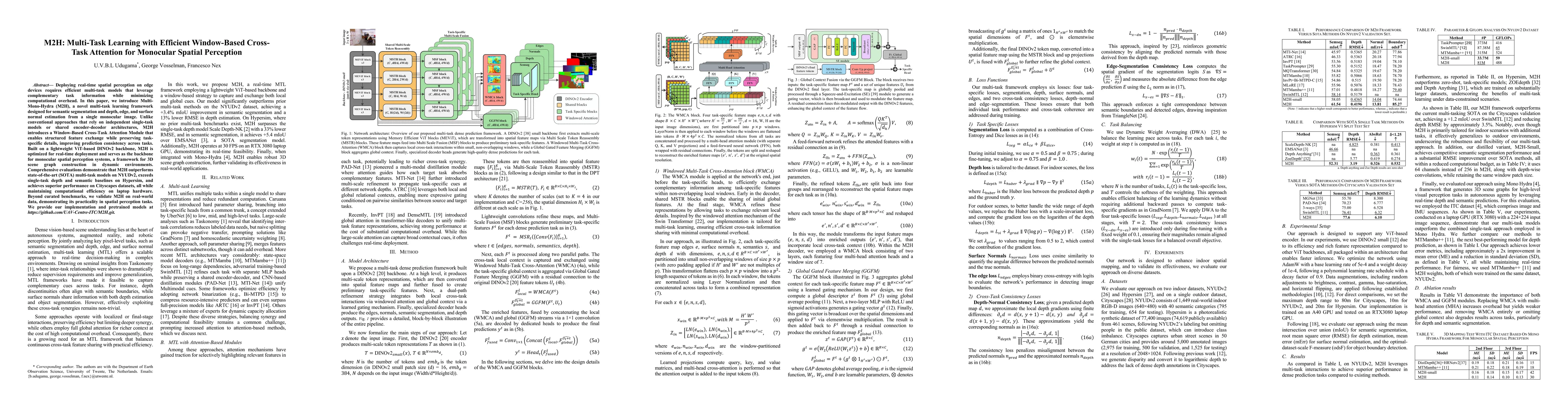 Thumbnail for M2H: Multi-Task Learning with Efficient Window-Based Cross-Task
  Attention for Monocular Spatial Perception