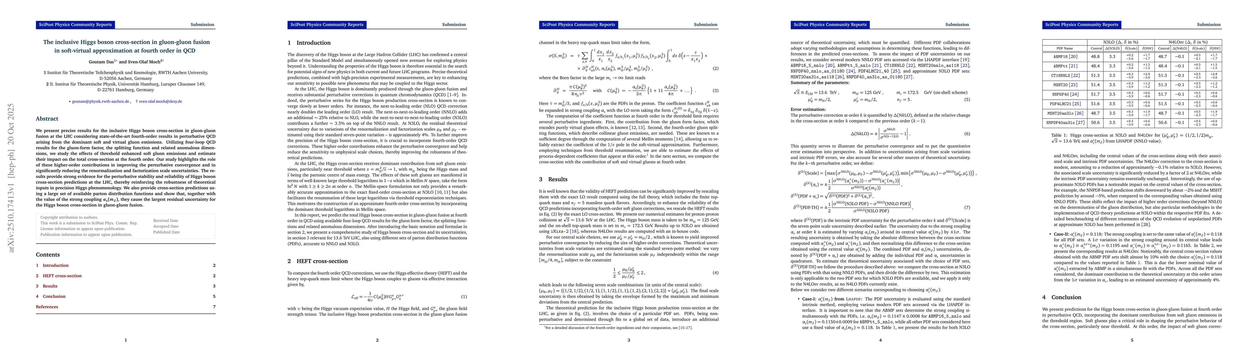 Thumbnail for The inclusive Higgs boson cross-section in gluon-gluon fusion in
  soft-virtual approximation at fourth order in QCD
