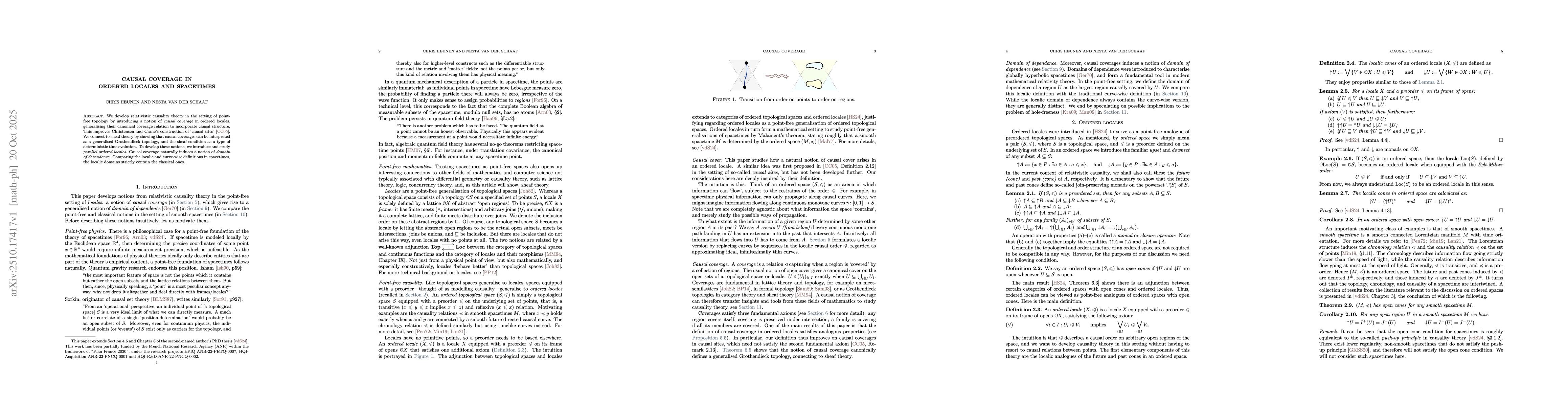 Thumbnail for Causal Coverage in Ordered Locales and Spacetimes