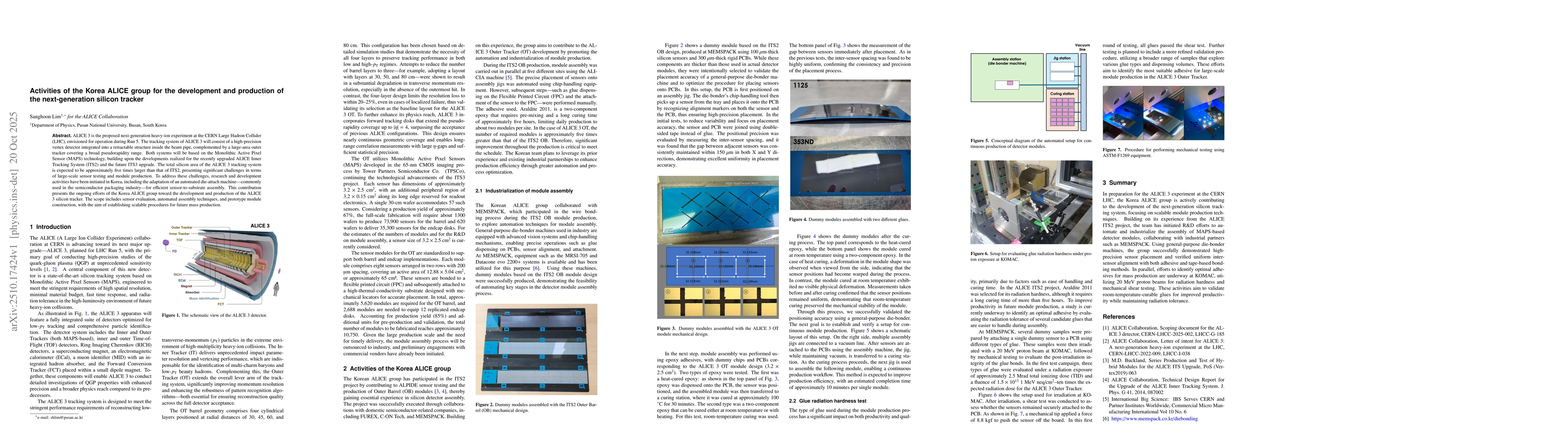 Thumbnail for Activities of the Korea ALICE group for the development and production
  of the next-generation silicon tracker