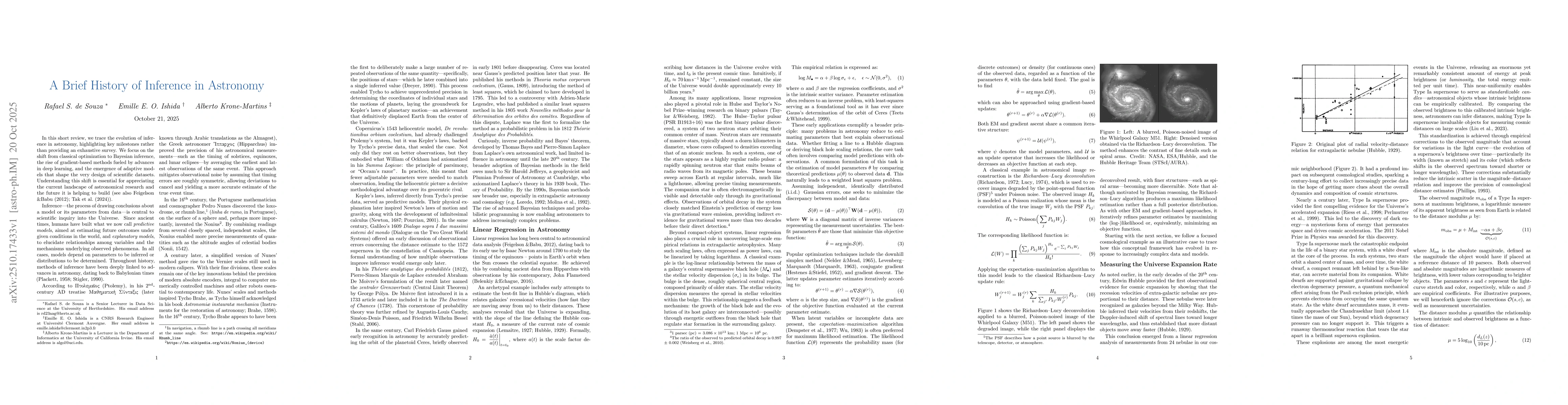 Thumbnail for A Brief History of Inference in Astronomy