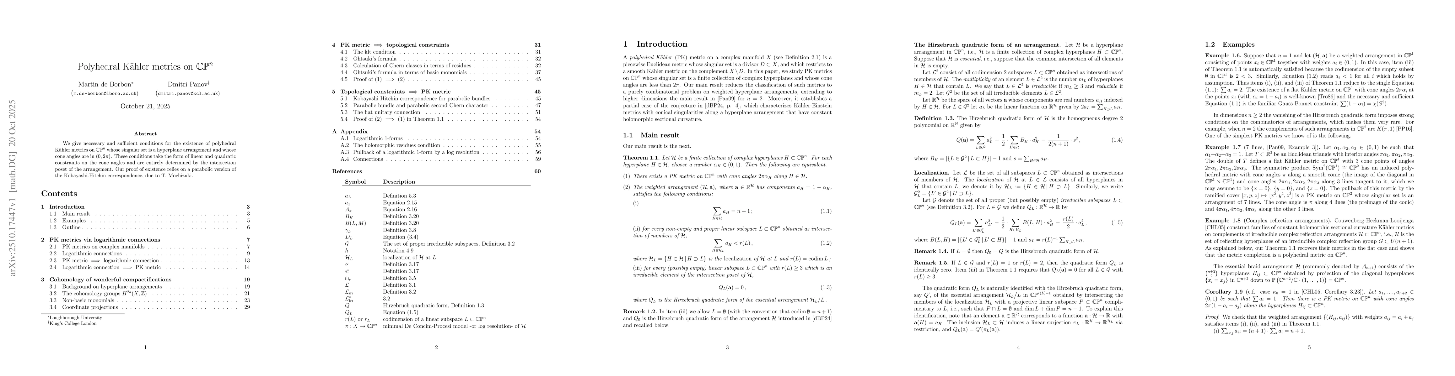 Thumbnail for Polyhedral Kähler metrics on $\mathbb{CP}^n$