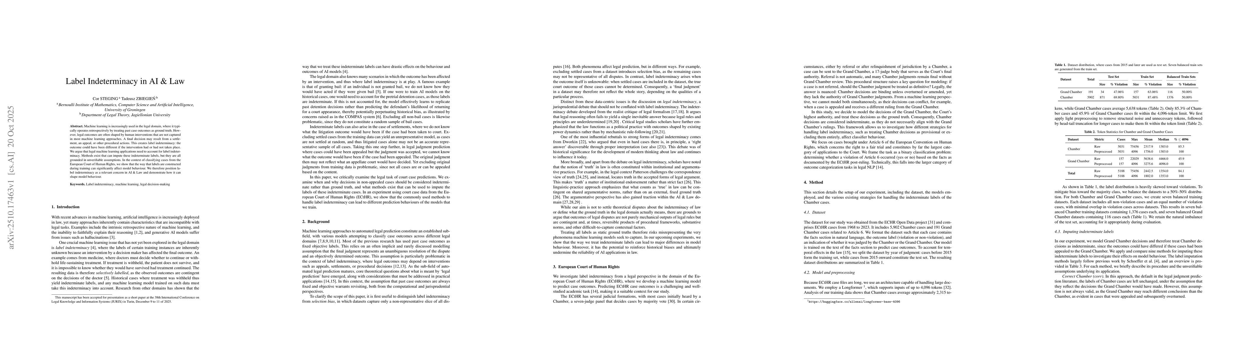 Thumbnail for Label Indeterminacy in AI & Law