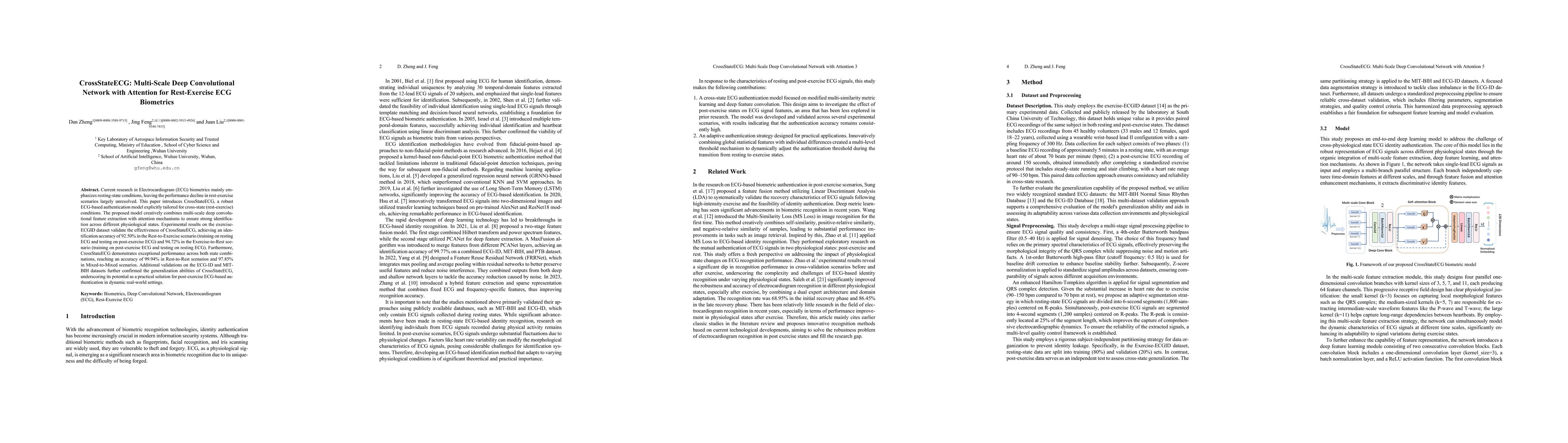 Thumbnail for CrossStateECG: Multi-Scale Deep Convolutional Network with Attention for
  Rest-Exercise ECG Biometrics