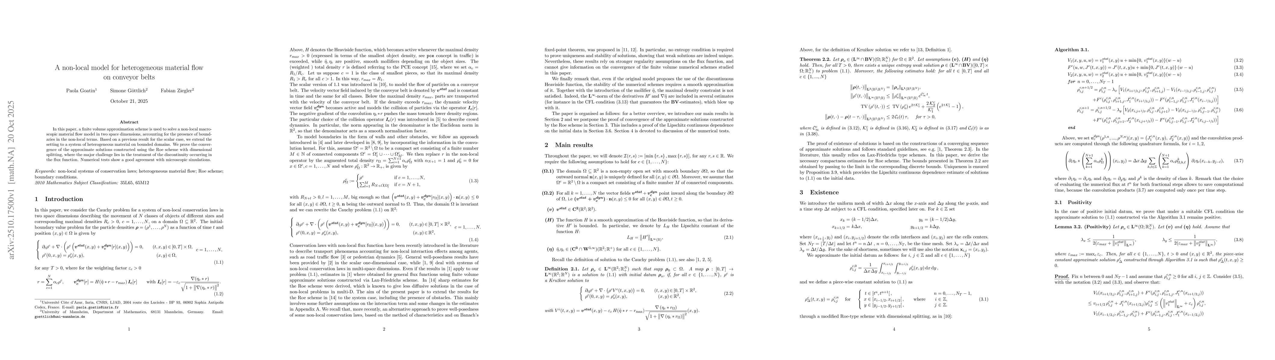 Thumbnail for A non-local model for heterogeneous material flow on conveyor belts