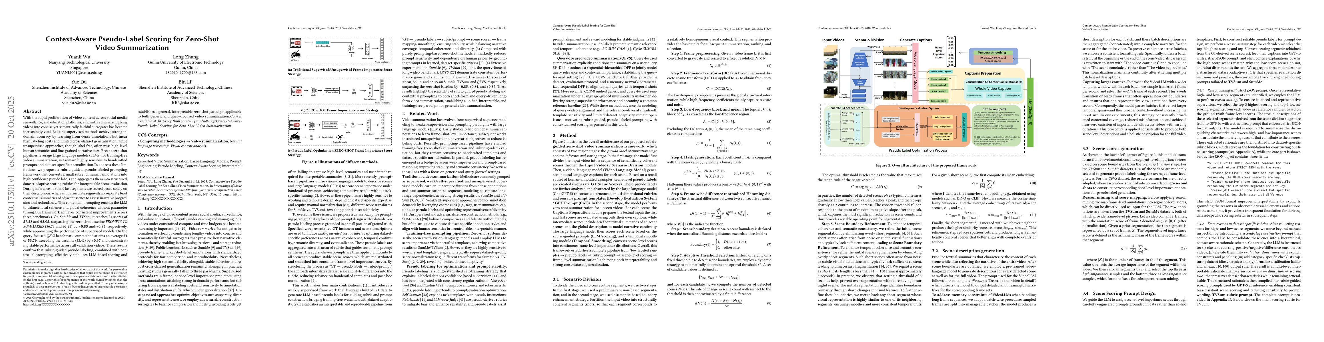 Thumbnail for Context-Aware Pseudo-Label Scoring for Zero-Shot Video Summarization