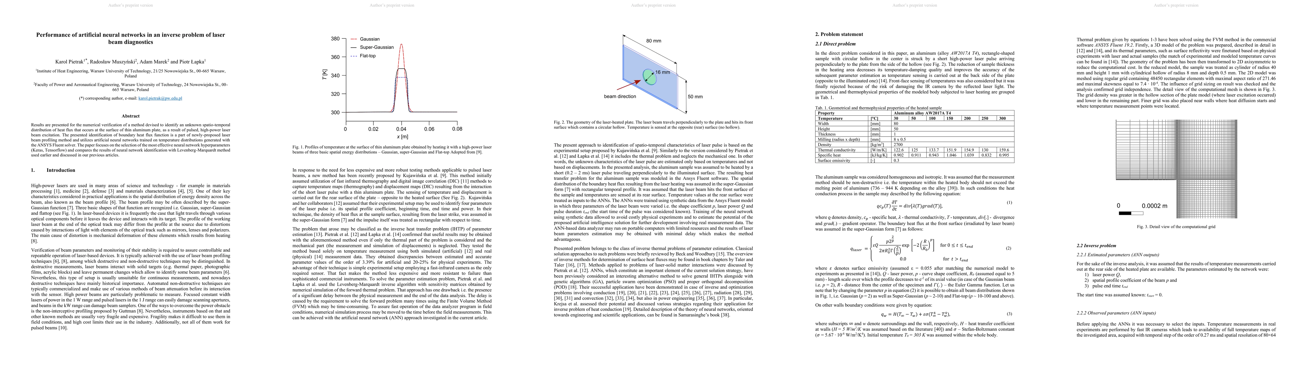 Thumbnail for Performance of artificial neural networks in an inverse problem of laser
  beam diagnostics