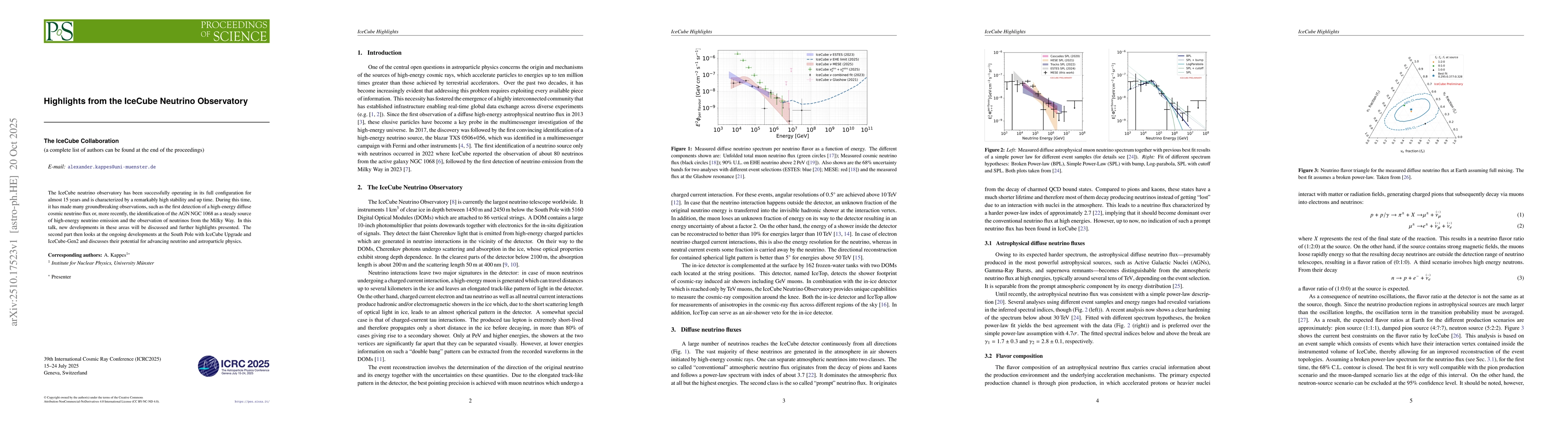 Thumbnail for Highlights from the IceCube Neutrino Observatory