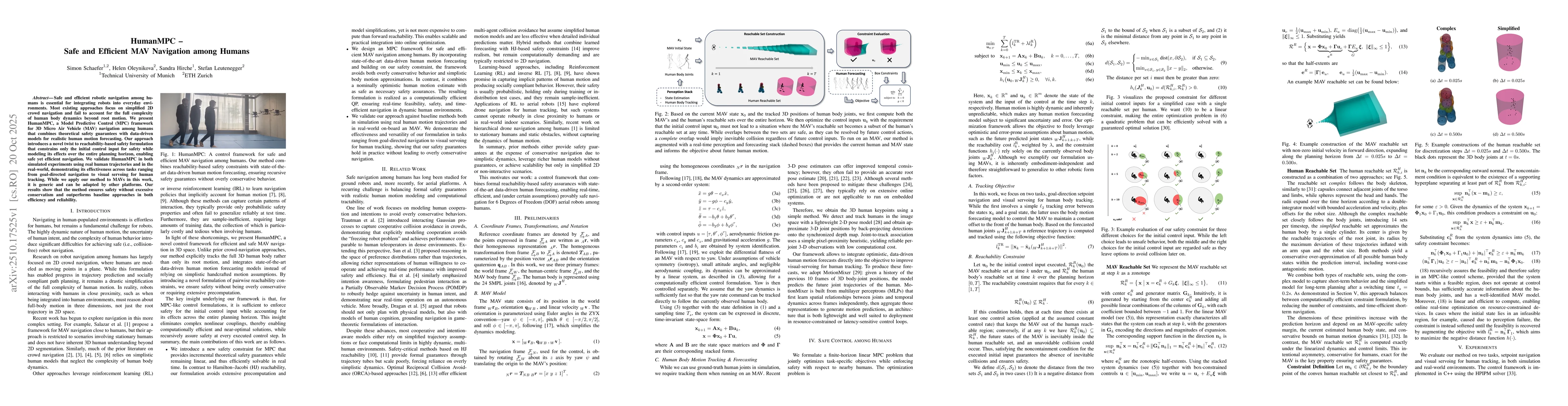 Thumbnail for HumanMPC - Safe and Efficient MAV Navigation among Humans