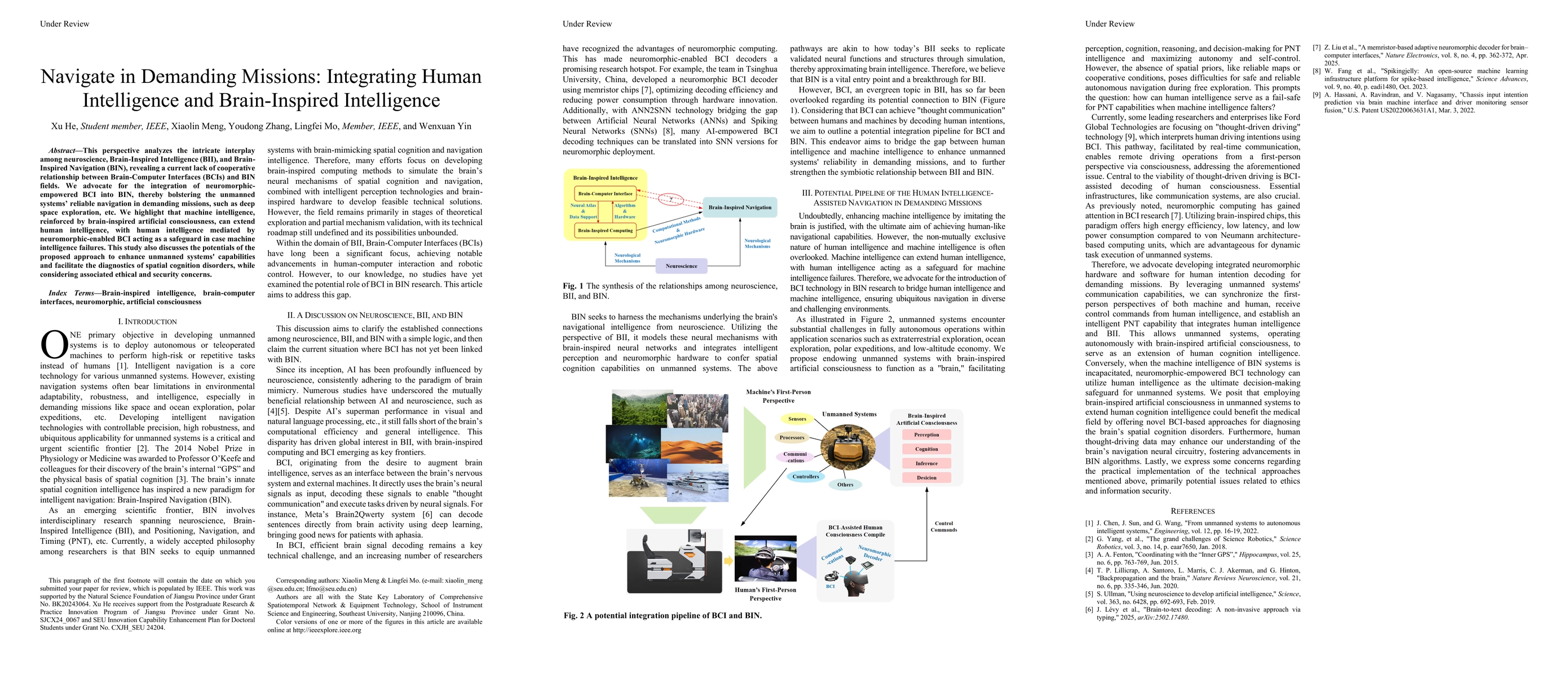 Thumbnail for Navigate in Demanding Missions: Integrating Human Intelligence and
  Brain-Inspired Intelligence