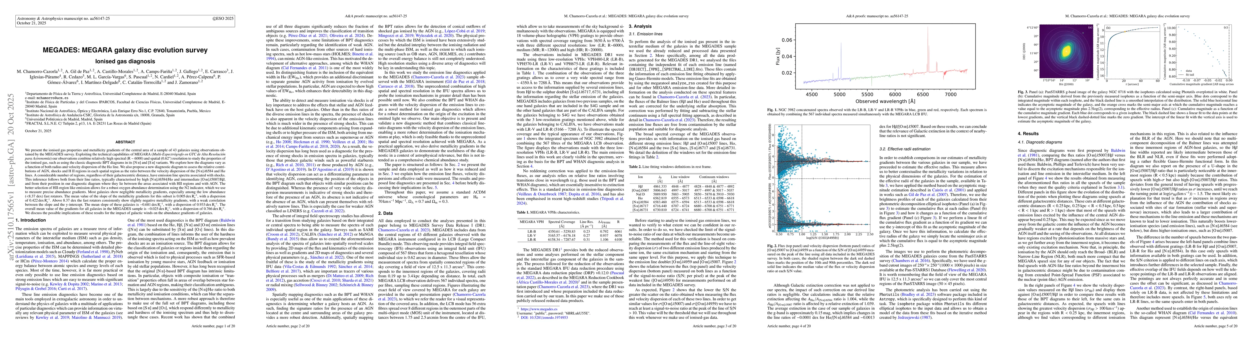 Thumbnail for MEGADES: MEGARA galaxy disc evolution survey. Ionised gas diagnosis