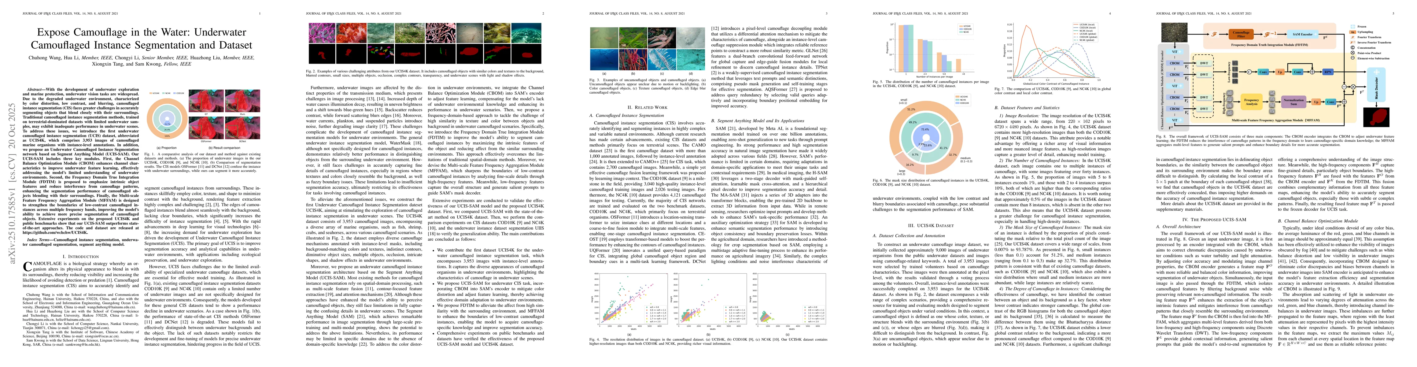 Thumbnail for Expose Camouflage in the Water: Underwater Camouflaged Instance
  Segmentation and Dataset