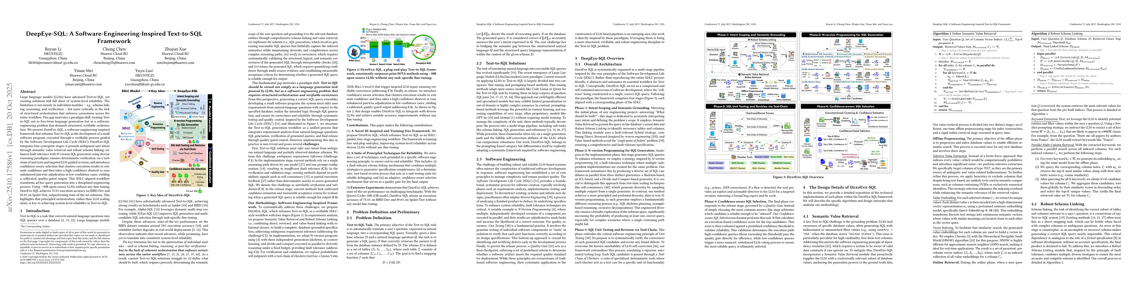 Thumbnail for DeepEye-SQL: A Software-Engineering-Inspired Text-to-SQL Framework