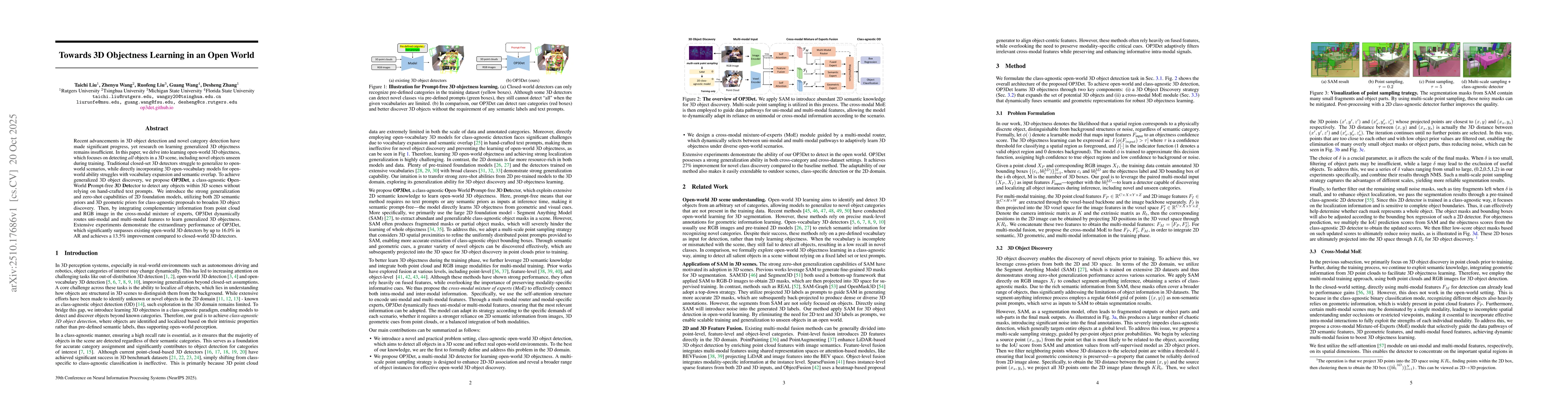 Thumbnail for Towards 3D Objectness Learning in an Open World