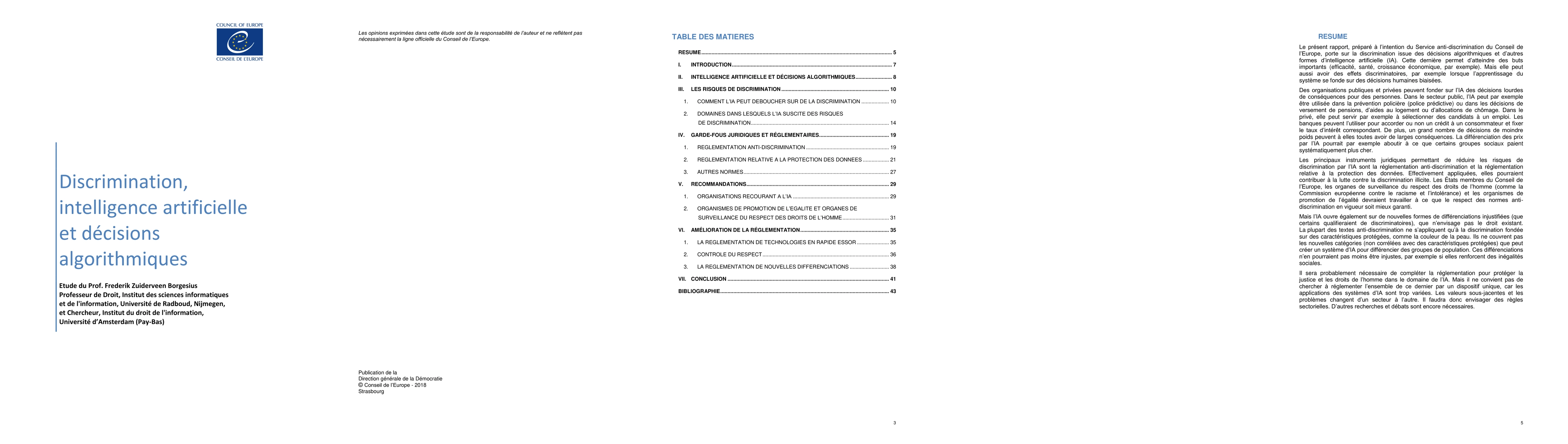 Thumbnail for Discrimination, intelligence artificielle et decisions algorithmiques