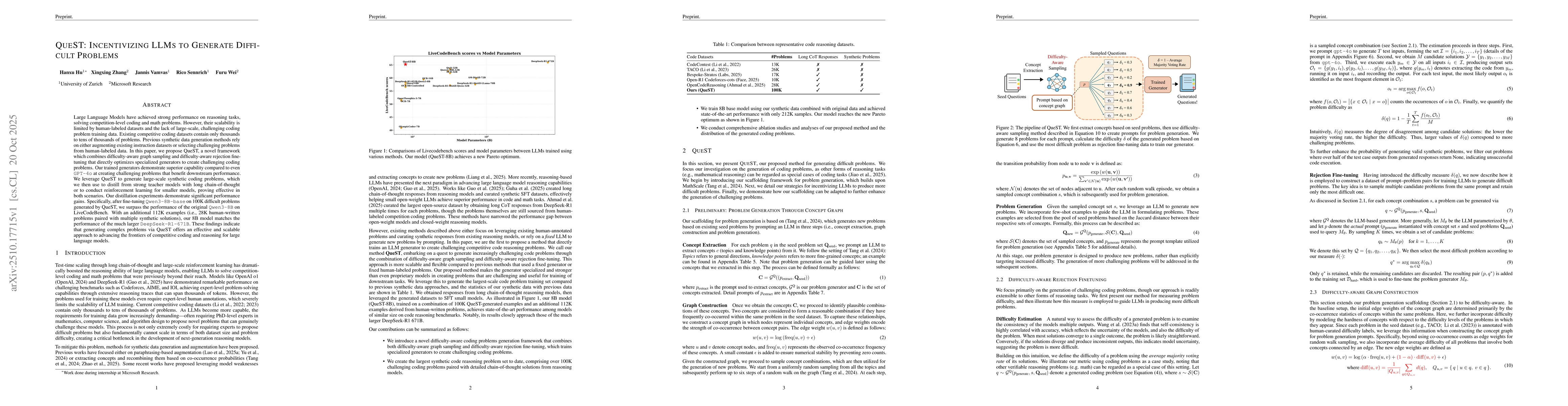 Thumbnail for QueST: Incentivizing LLMs to Generate Difficult Problems