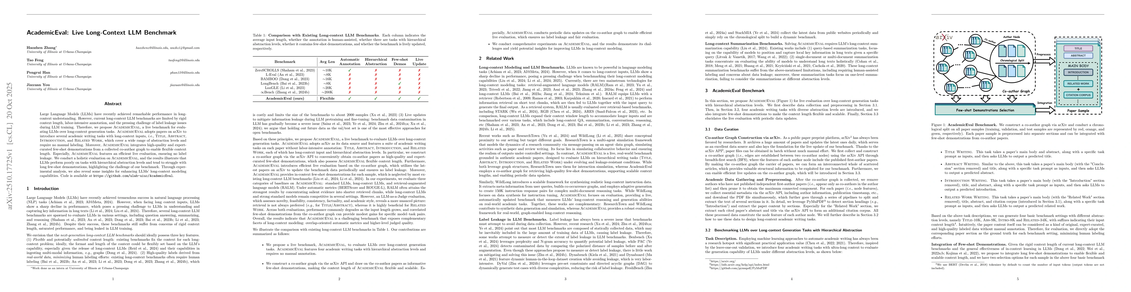 Thumbnail for AcademicEval: Live Long-Context LLM Benchmark