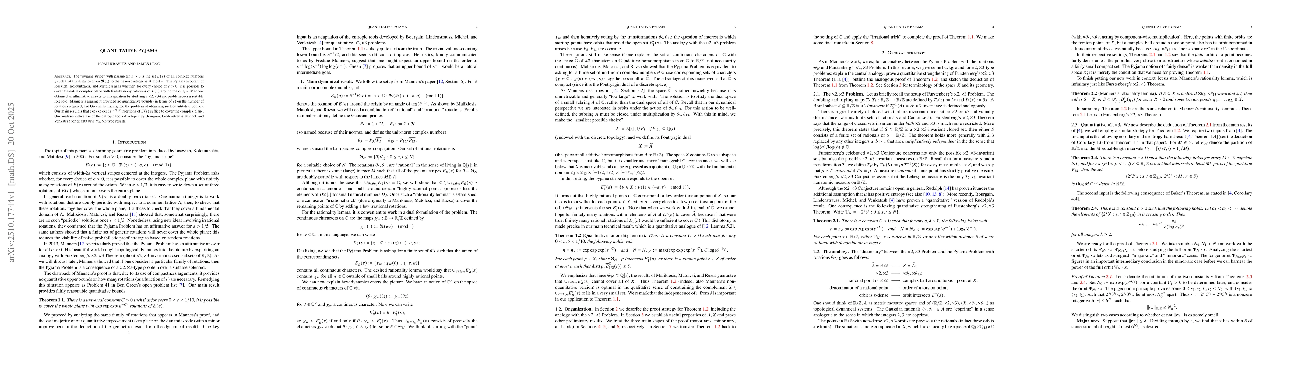 Thumbnail for Quantitative pyjama