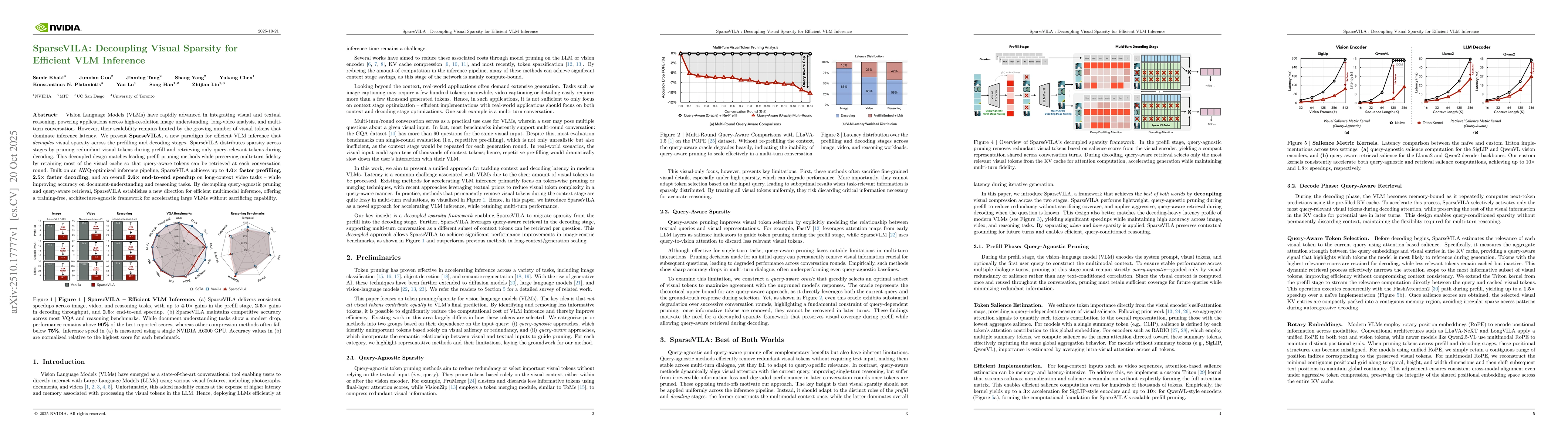 Thumbnail for SparseVILA: Decoupling Visual Sparsity for Efficient VLM Inference