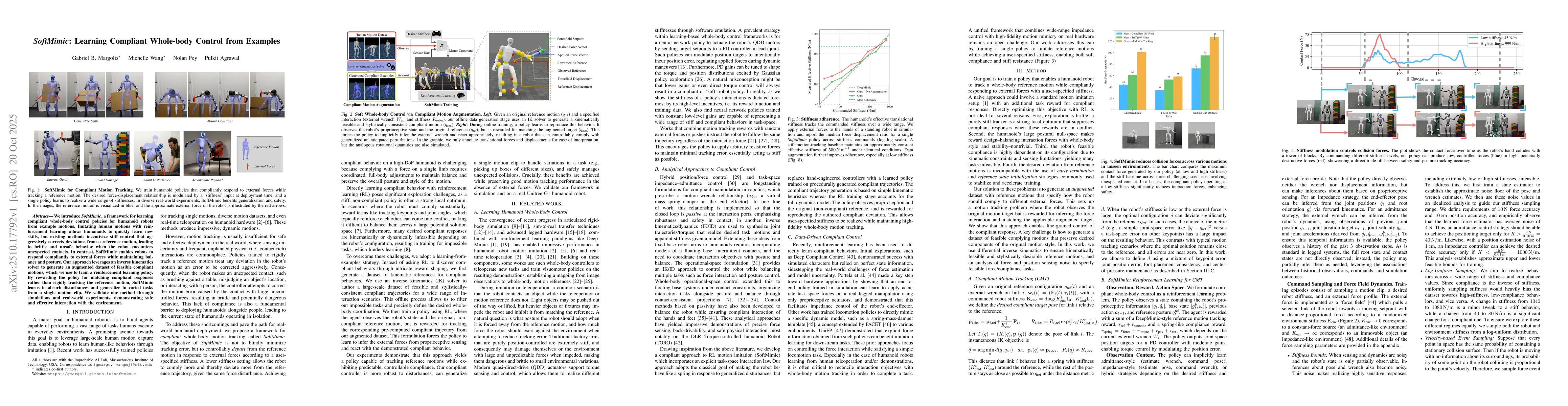 Thumbnail for SoftMimic: Learning Compliant Whole-body Control from Examples