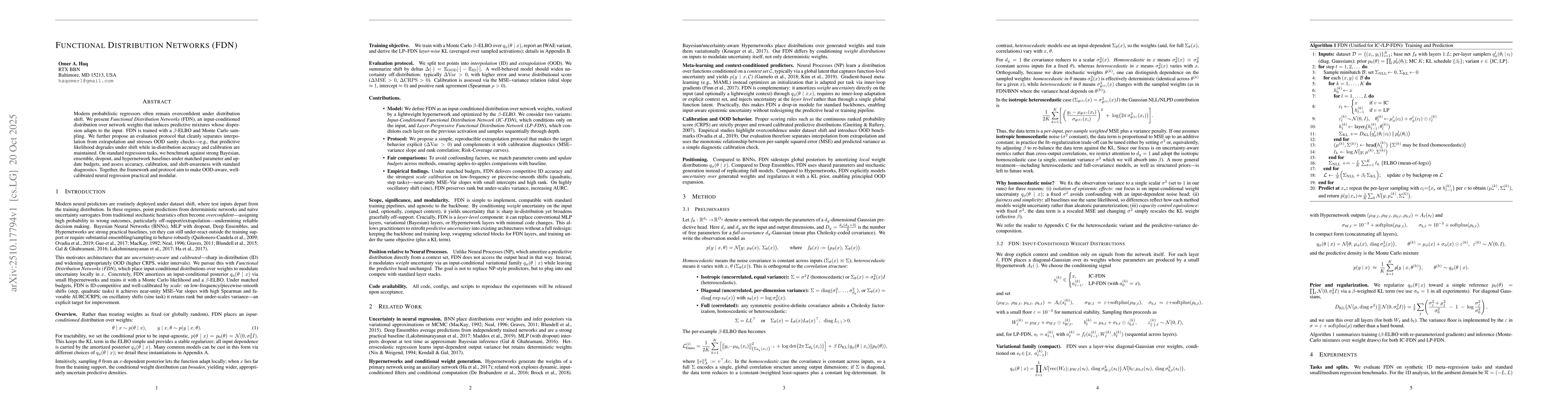 Thumbnail for Functional Distribution Networks (FDN)