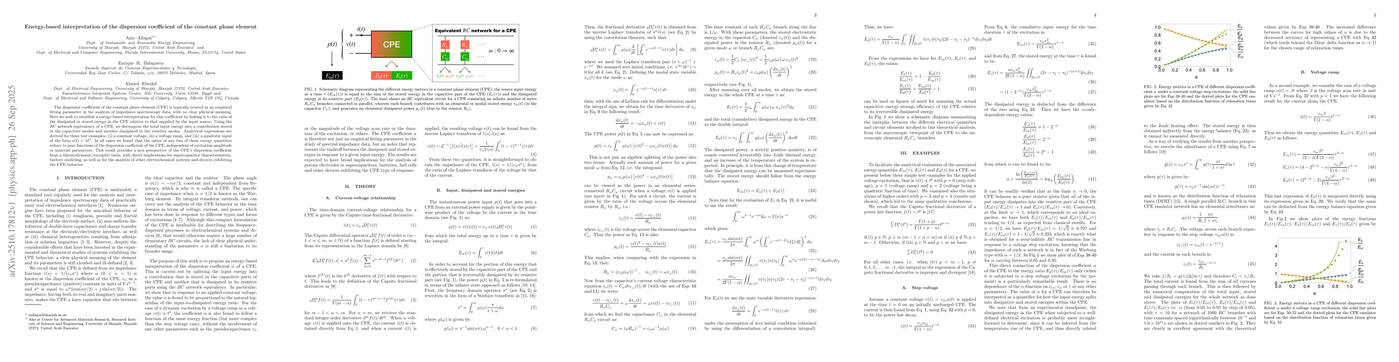 Thumbnail for Energy-based interpretation of the dispersion coefficient of the
  constant phase element