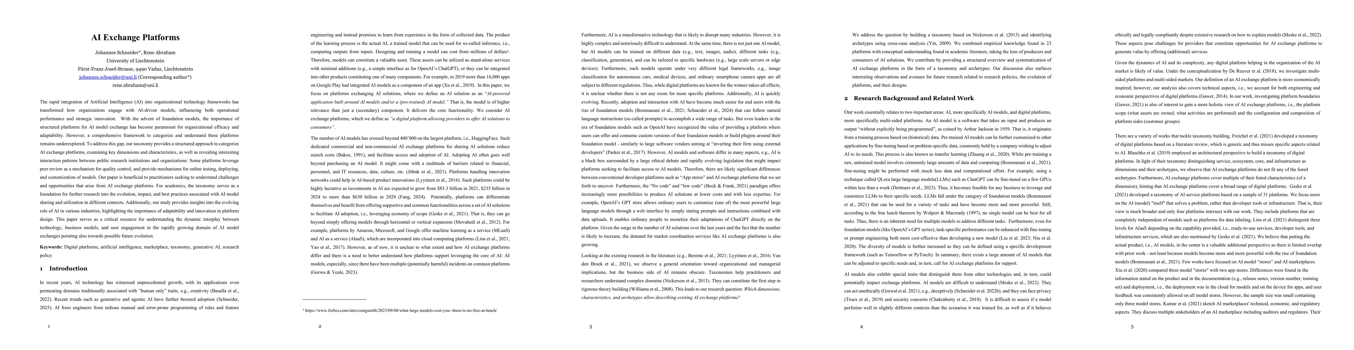 Thumbnail for AI Exchange Platforms