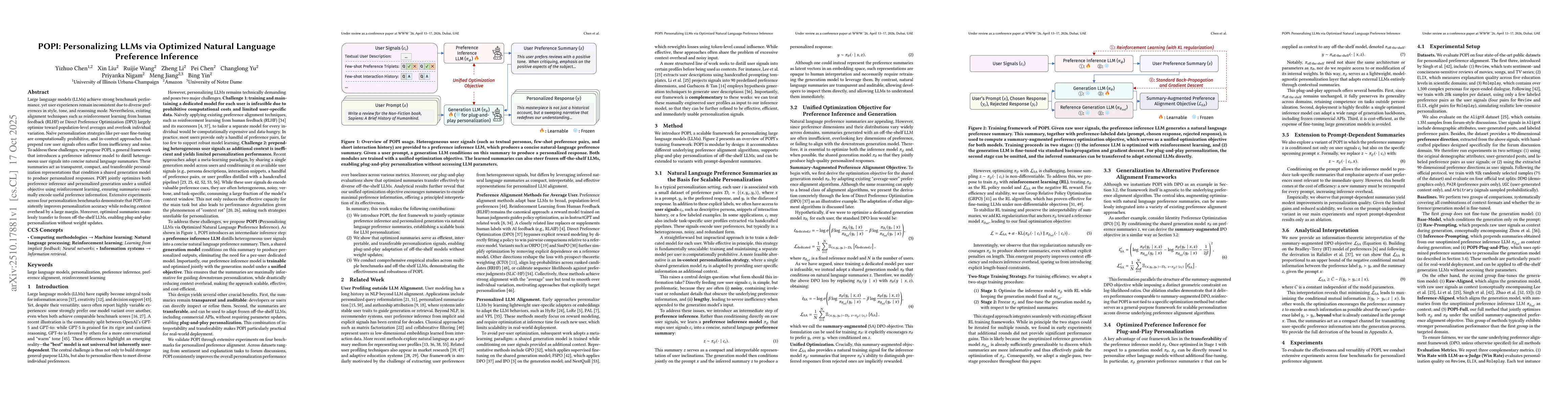 Thumbnail for POPI: Personalizing LLMs via Optimized Natural Language Preference
  Inference