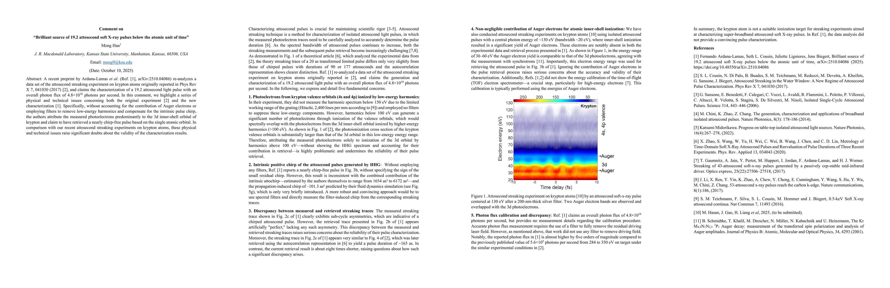 Thumbnail for Comment on "Brilliant source of 19.2 attosecond soft X-ray pulses below
  the atomic unit of time"