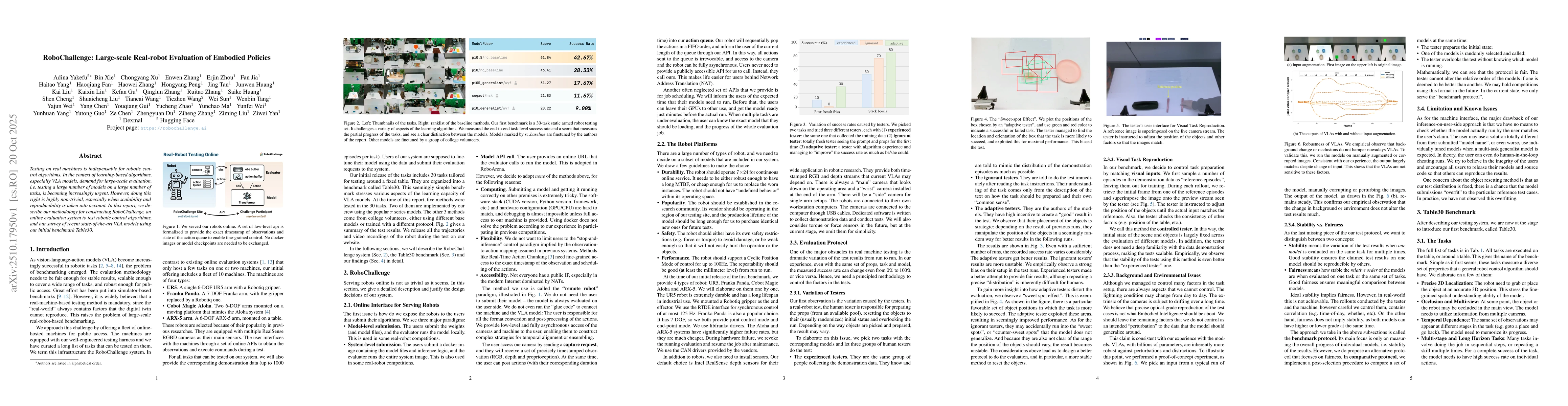 Thumbnail for RoboChallenge: Large-scale Real-robot Evaluation of Embodied Policies