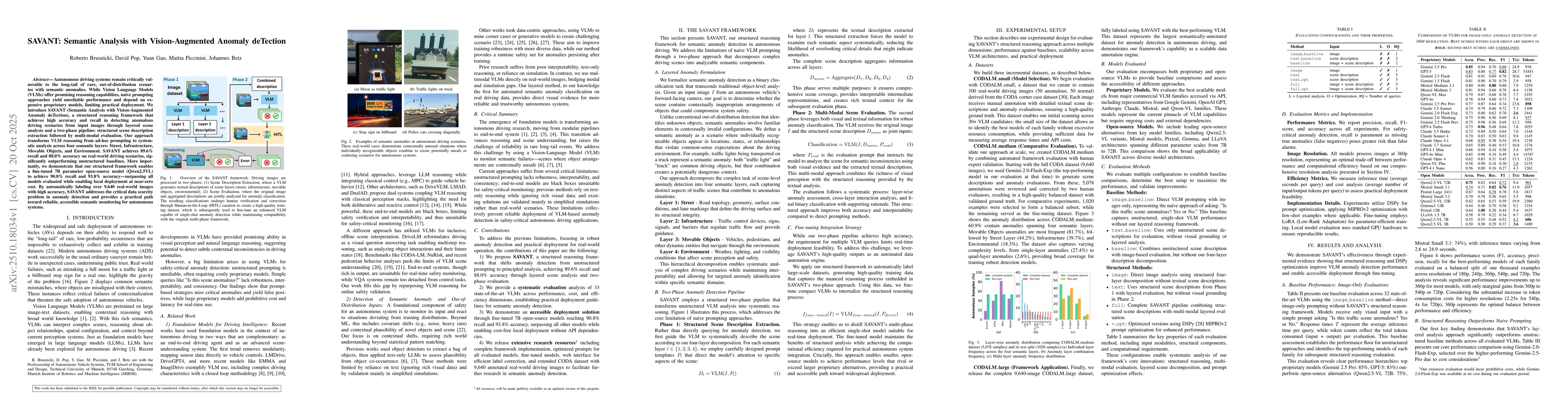 Thumbnail for SAVANT: Semantic Analysis with Vision-Augmented Anomaly deTection