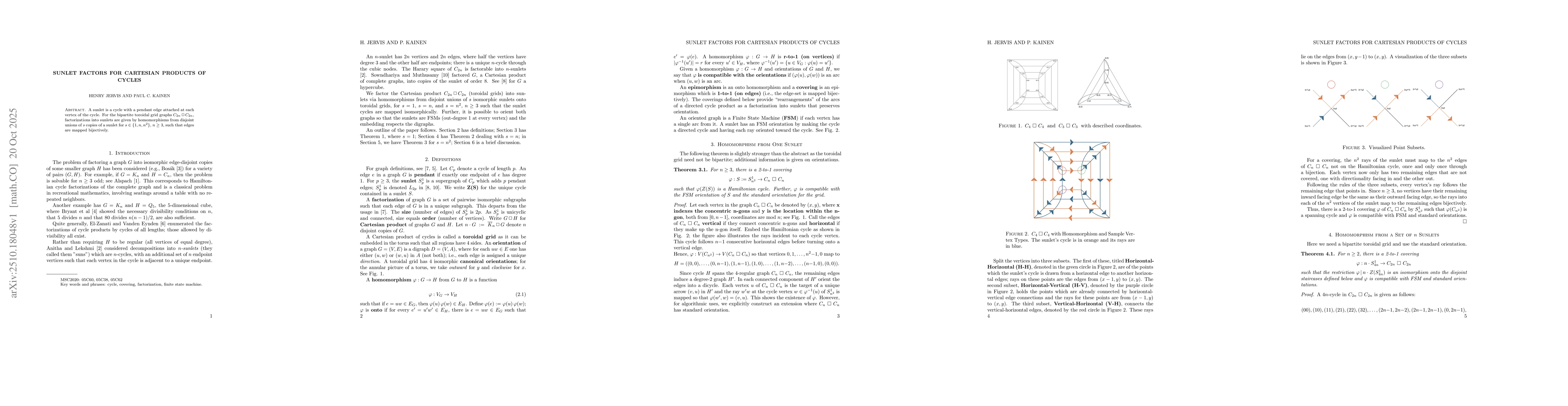 Thumbnail for Sunlet factors for Cartesian products of cycles