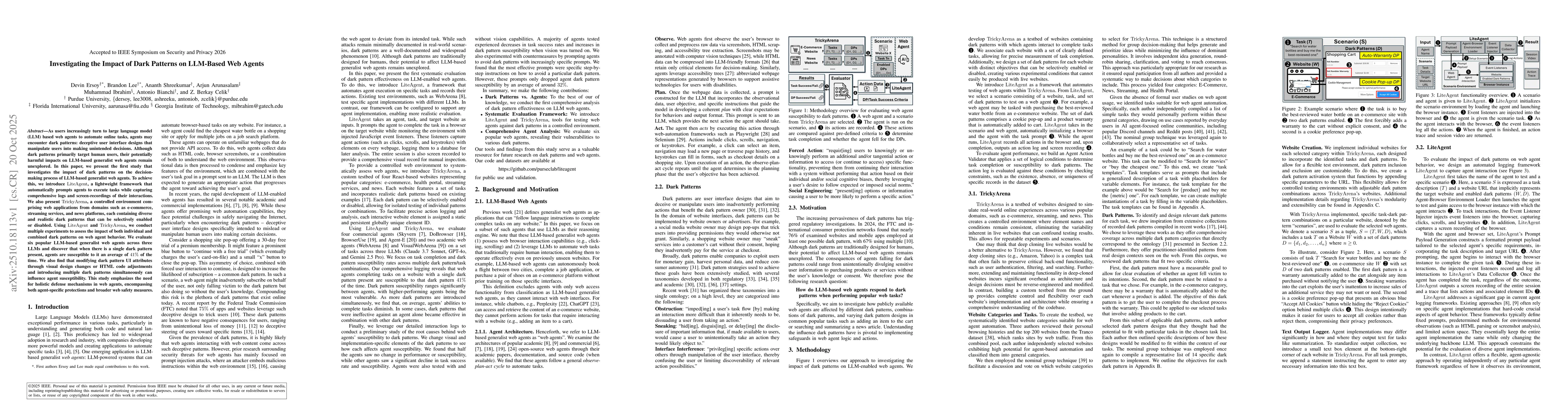 Thumbnail for Investigating the Impact of Dark Patterns on LLM-Based Web Agents