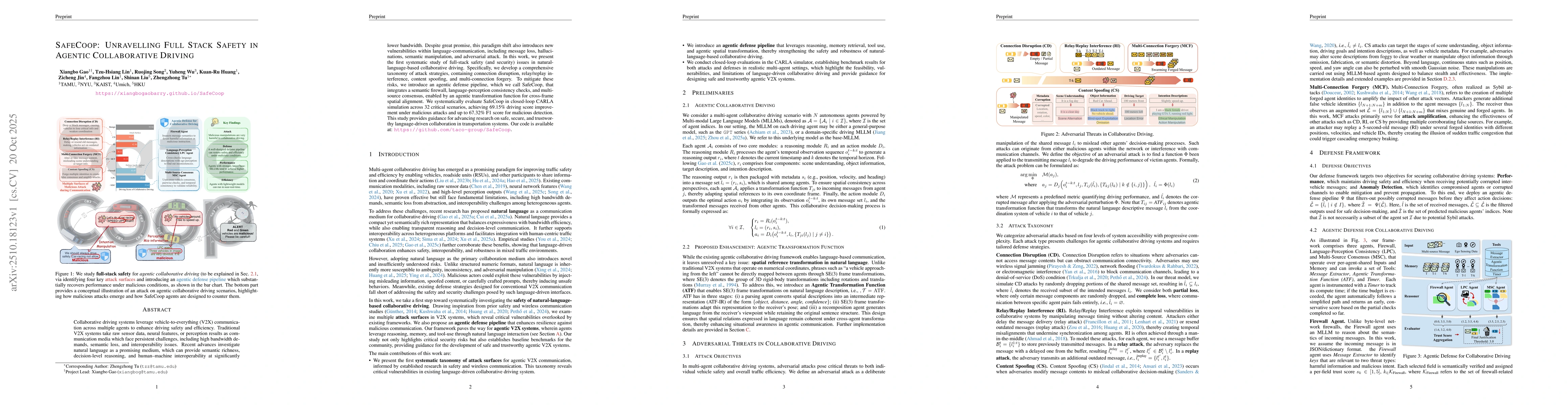 Thumbnail for SafeCoop: Unravelling Full Stack Safety in Agentic Collaborative Driving