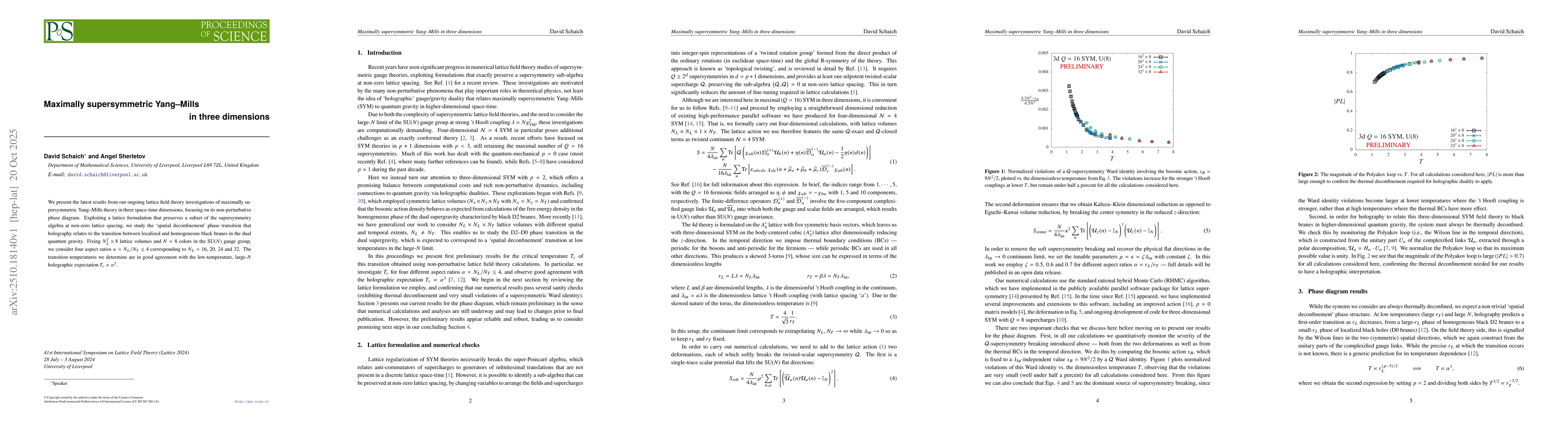 Thumbnail for Maximally supersymmetric Yang--Mills in three dimensions