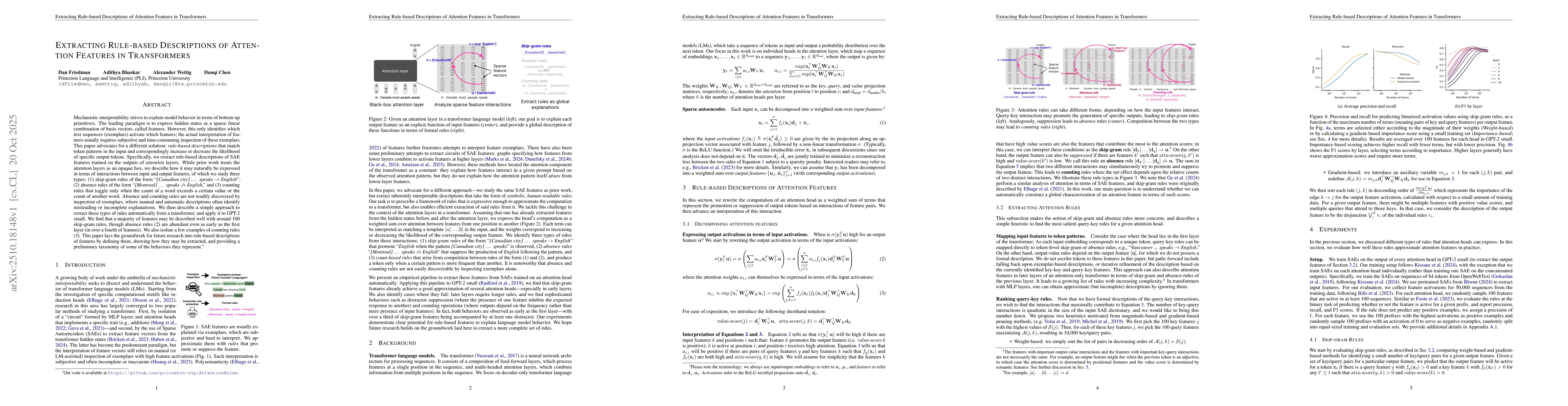 Thumbnail for Extracting Rule-based Descriptions of Attention Features in Transformers