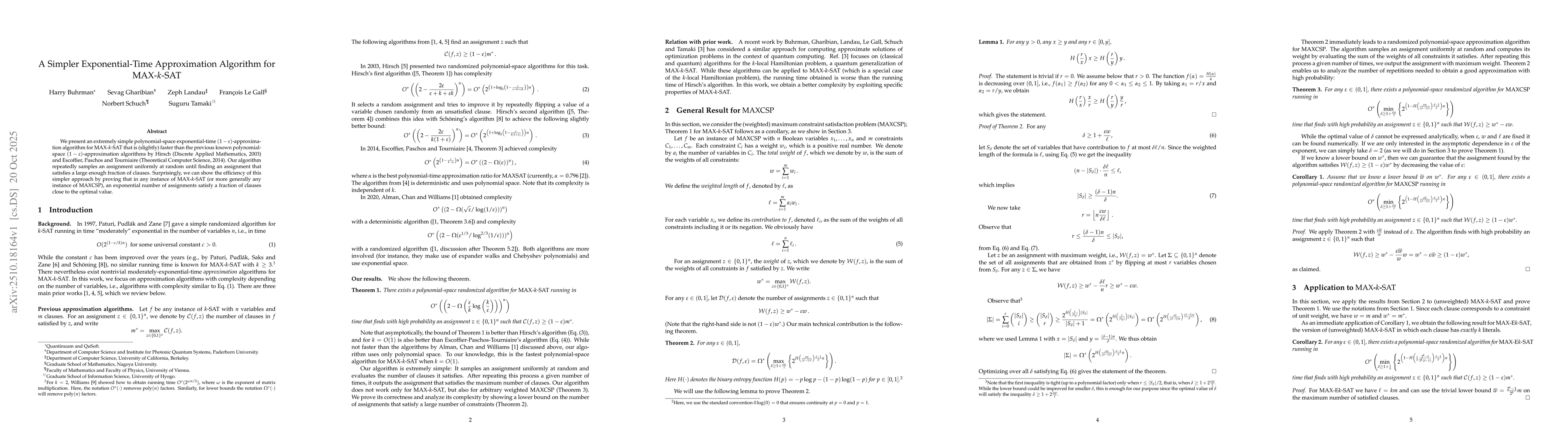 Thumbnail for A Simpler Exponential-Time Approximation Algorithm for MAX-k-SAT