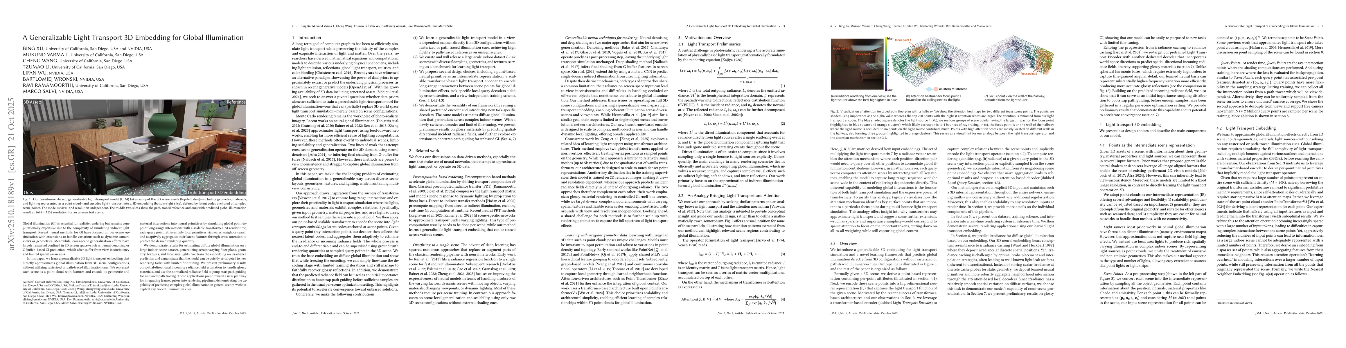 Thumbnail for A Generalizable Light Transport 3D Embedding for Global Illumination