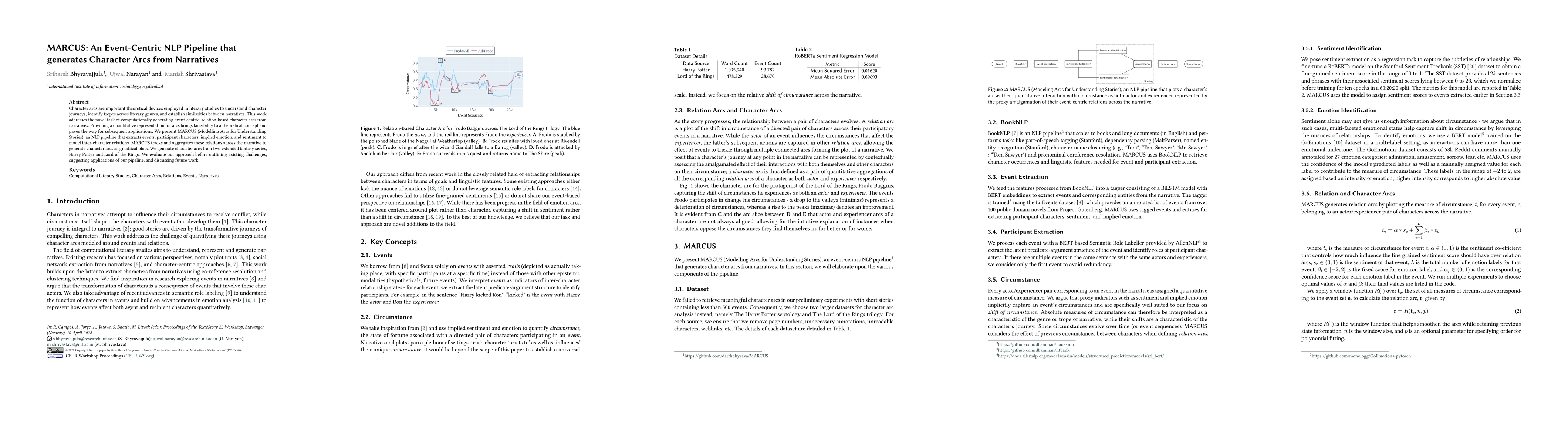 Thumbnail for MARCUS: An Event-Centric NLP Pipeline that generates Character Arcs from
  Narratives