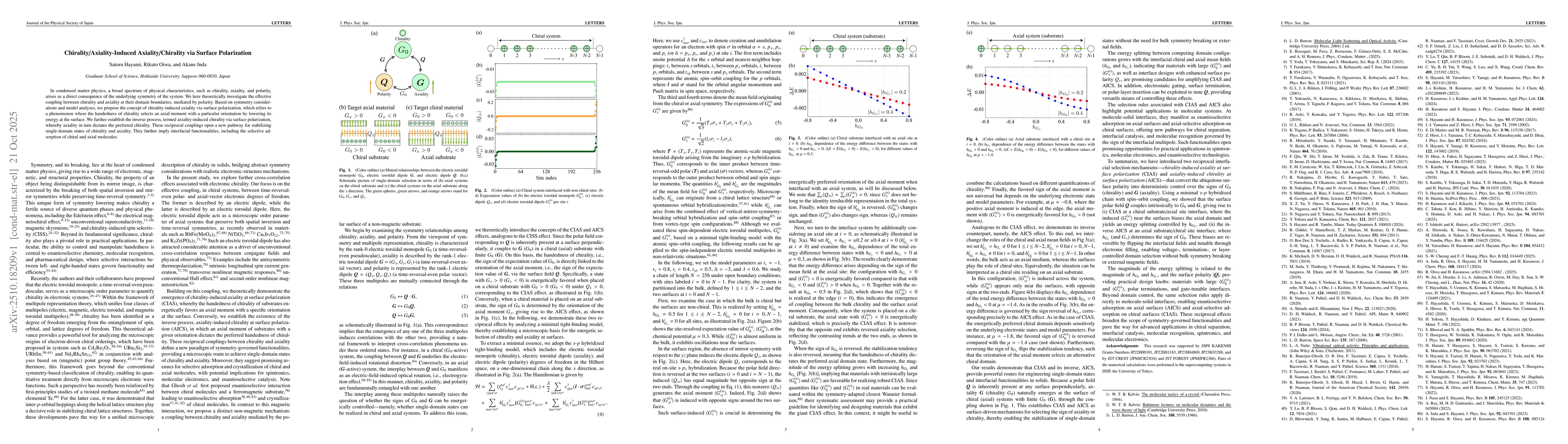 Thumbnail for Chirality/Axiality-Induced Axiality/Chirality via Surface Polarization