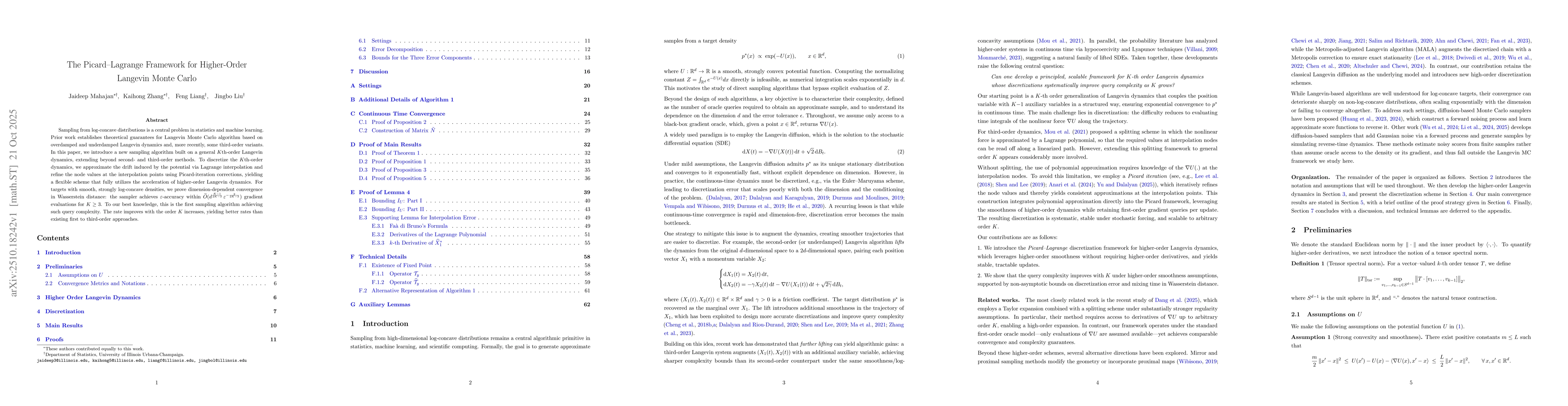Thumbnail for The Picard-Lagrange Framework for Higher-Order Langevin Monte Carlo