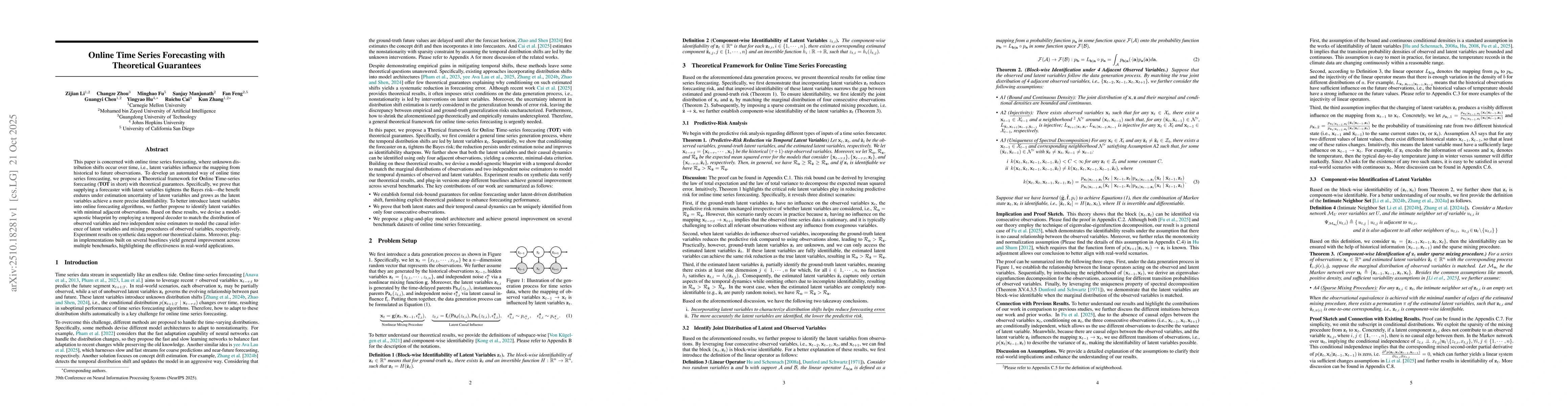 Thumbnail for Online Time Series Forecasting with Theoretical Guarantees
