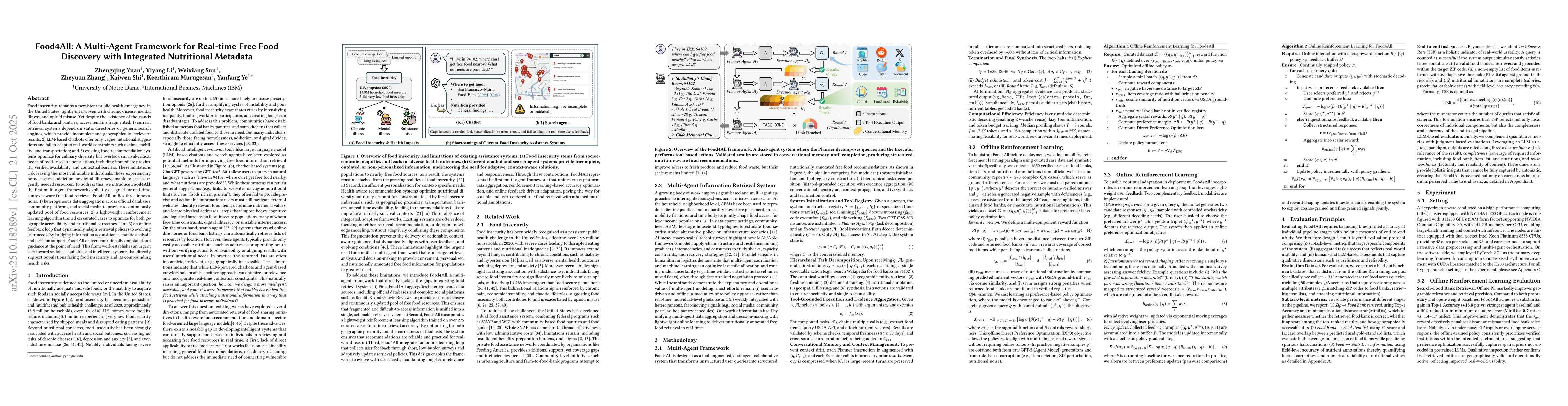 Thumbnail for Food4All: A Multi-Agent Framework for Real-time Free Food Discovery with
  Integrated Nutritional Metadata