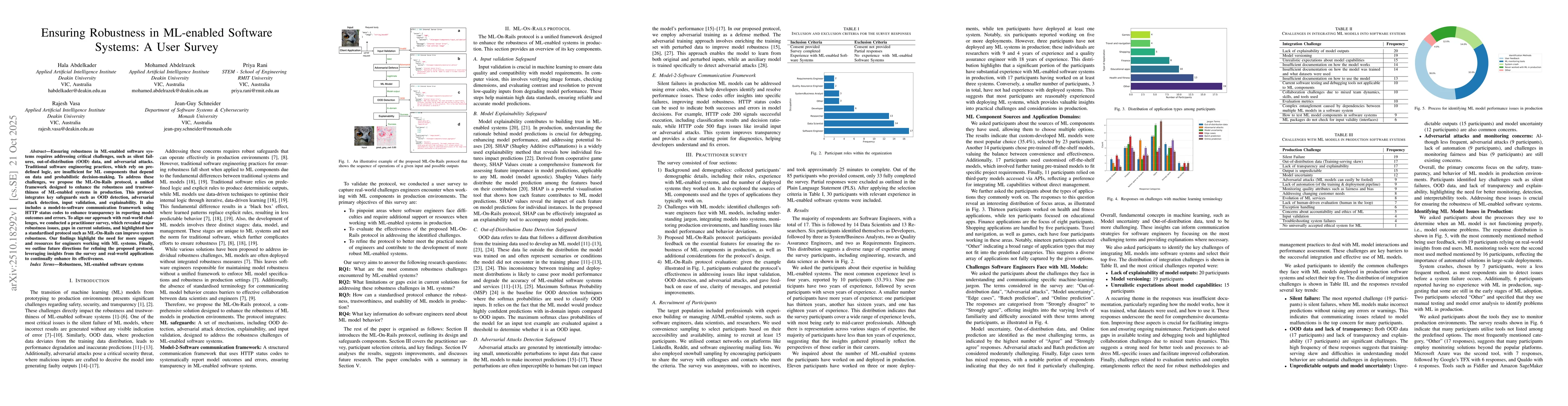 Thumbnail for Ensuring Robustness in ML-enabled Software Systems: A User Survey
