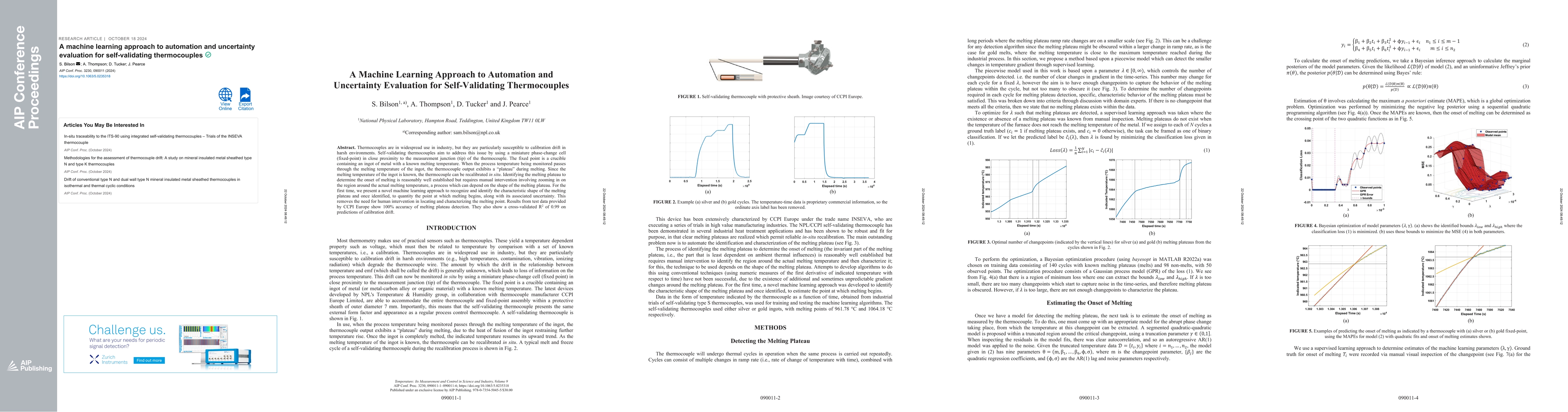 Thumbnail for A machine learning approach to automation and uncertainty evaluation for
  self-validating thermocouples