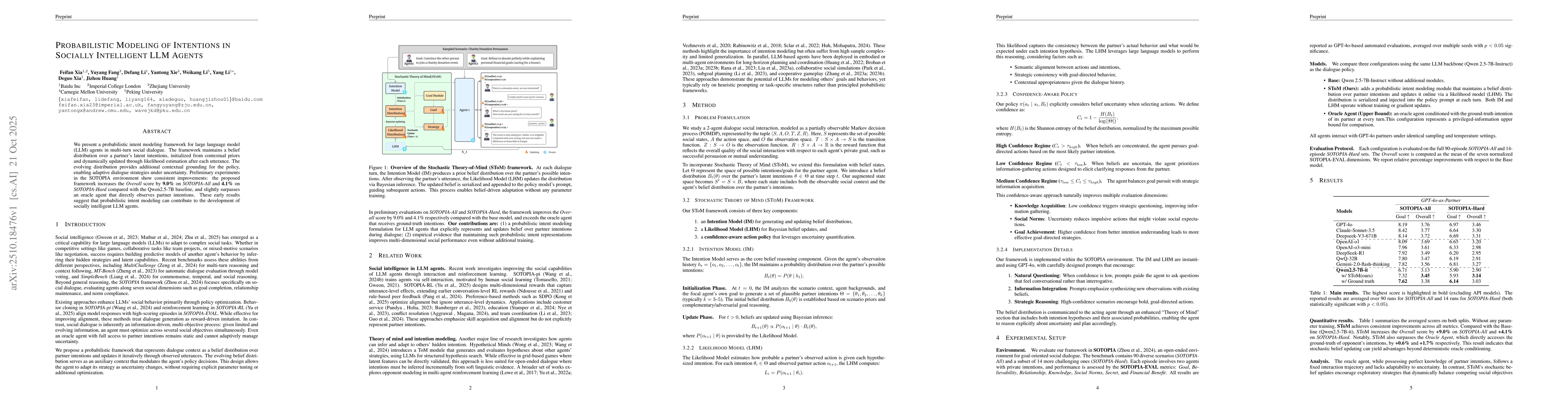 Thumbnail for Probabilistic Modeling of Intentions in Socially Intelligent LLM Agents